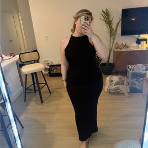 Boohoo Black Maxi Dress